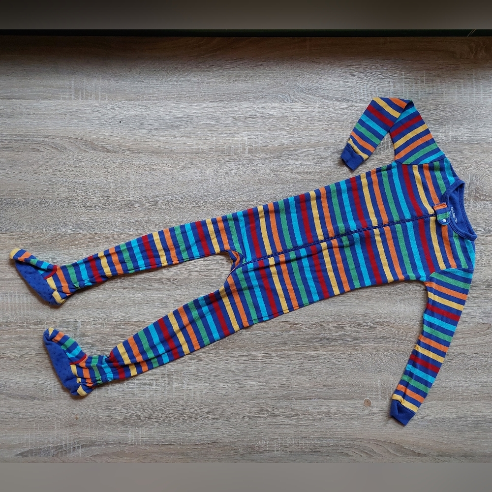 Gap vguc striped footed pajamas size 4 & 5 - Picture 7 of 16
